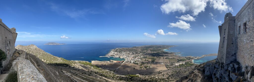 View from Santa Caterina castle, Favignana Island