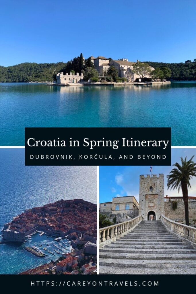 Croatia in Spring pin