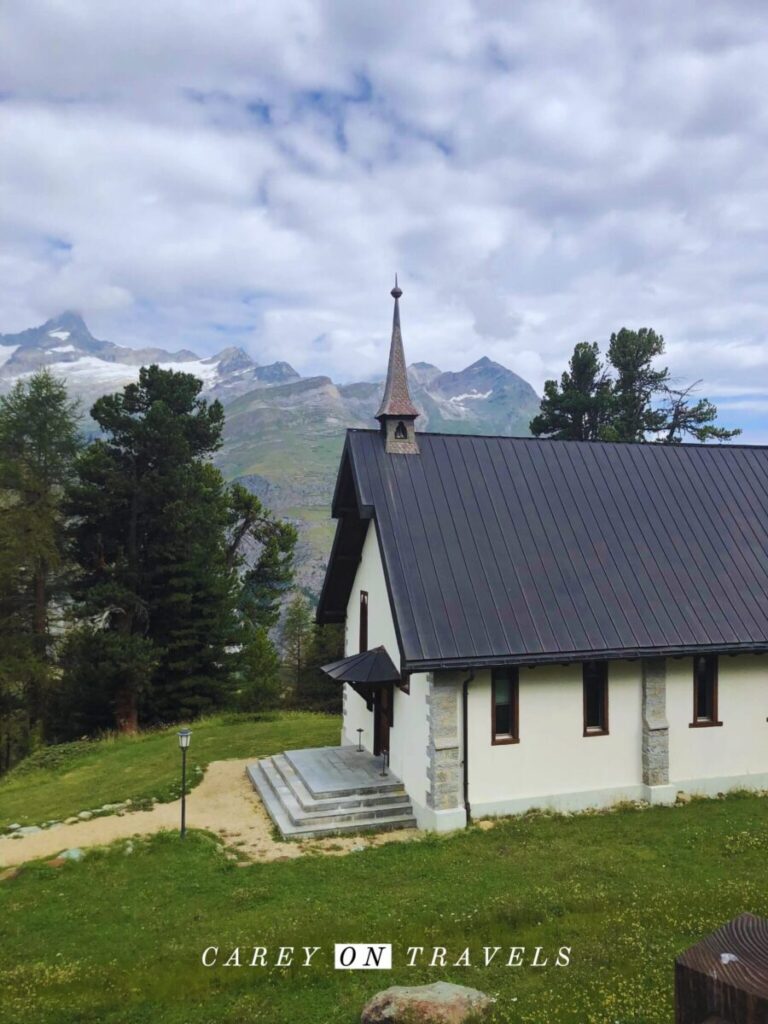 Church at Riffelalp Zermatt Summer Holiday
