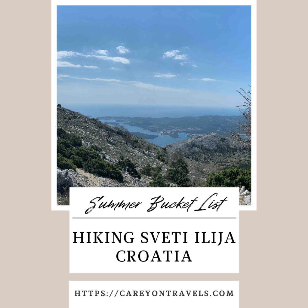 Hiking Sveti Ilije Croatia pin