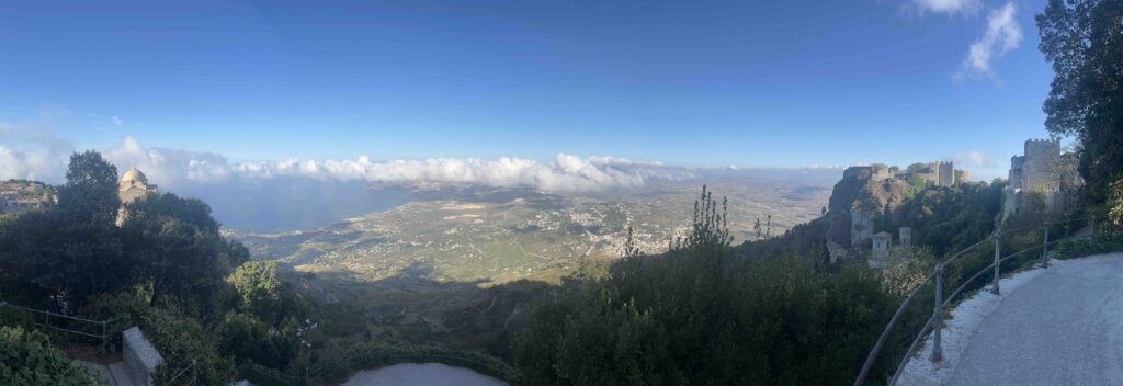 Panorama from Erice castle