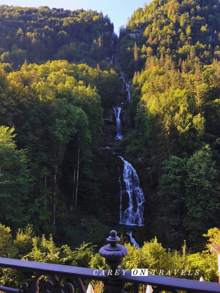 Grindelwald family adventure vacation Giessbach Falls, Brienz