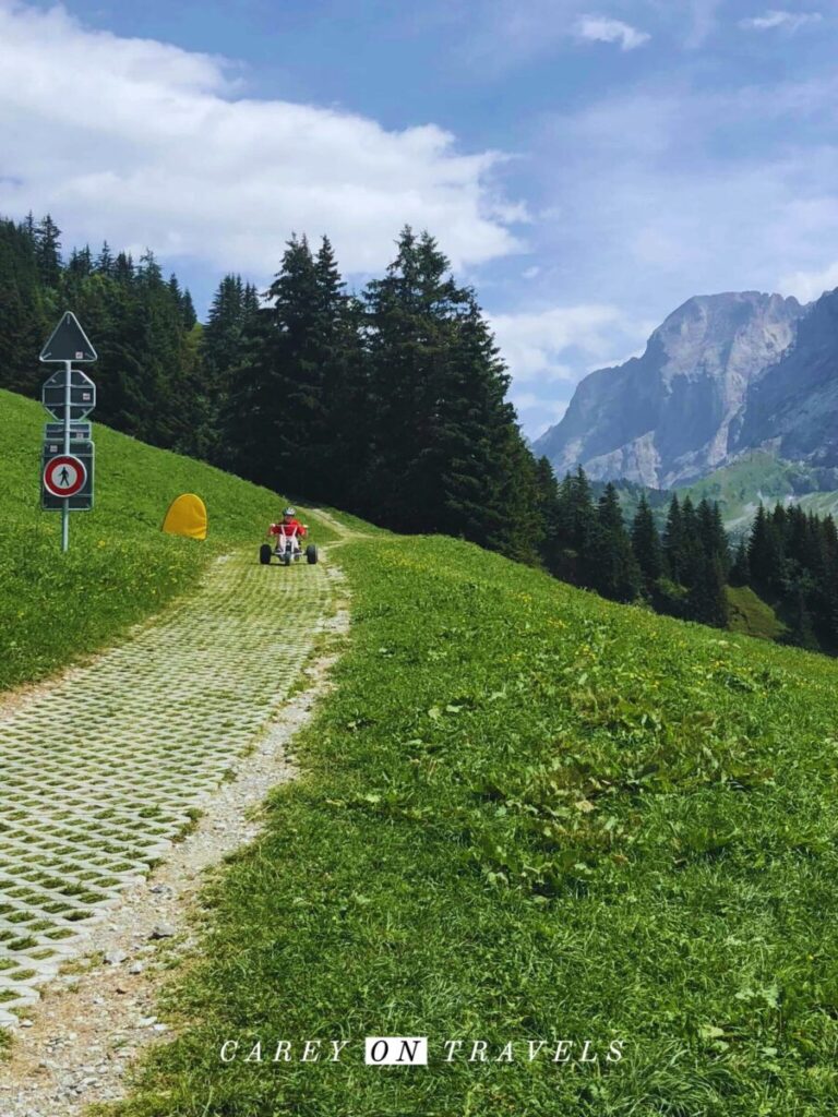 Grindelwald family adventure vacation First mountain carts