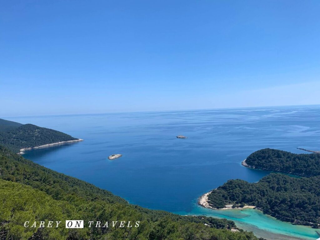 Day Tour Mljet National Park view from summit of Montokuc