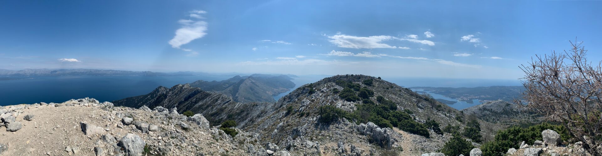 Panoramic view from the top of Sveti Ilija