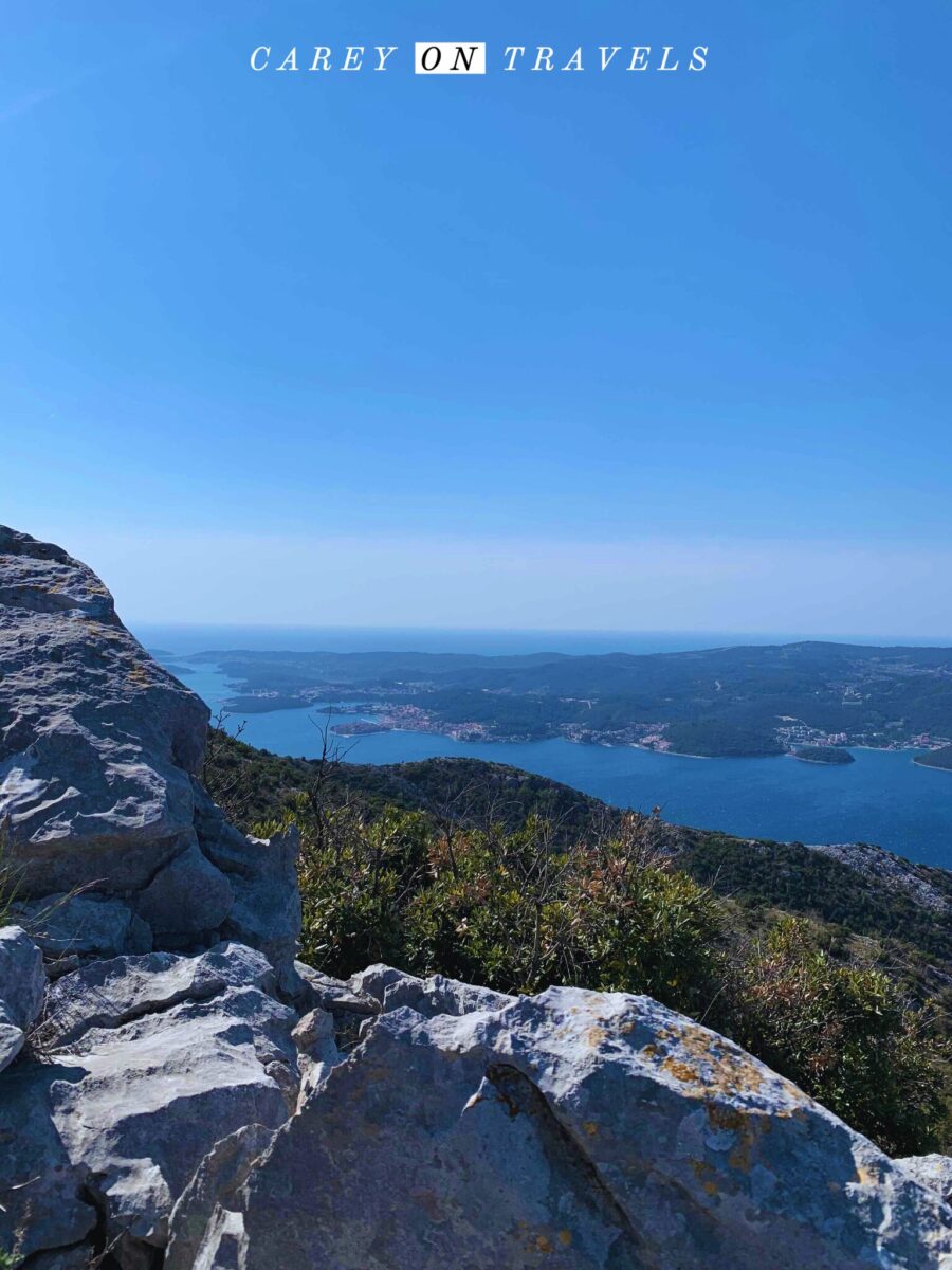 Hiking Sveti Ilija Croatia View of Korcula