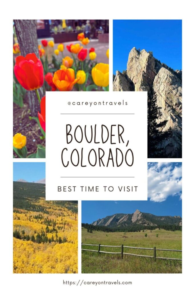 Best time to visit Boulder pin!