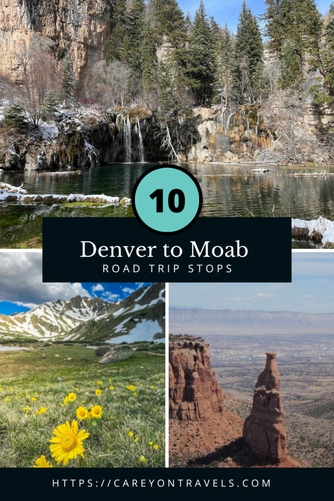 Moab road trip pin