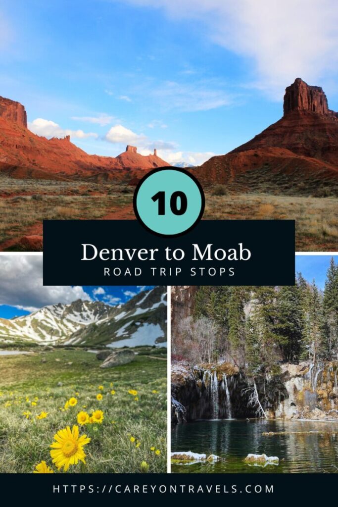 Denver to Moab road trip pin 3