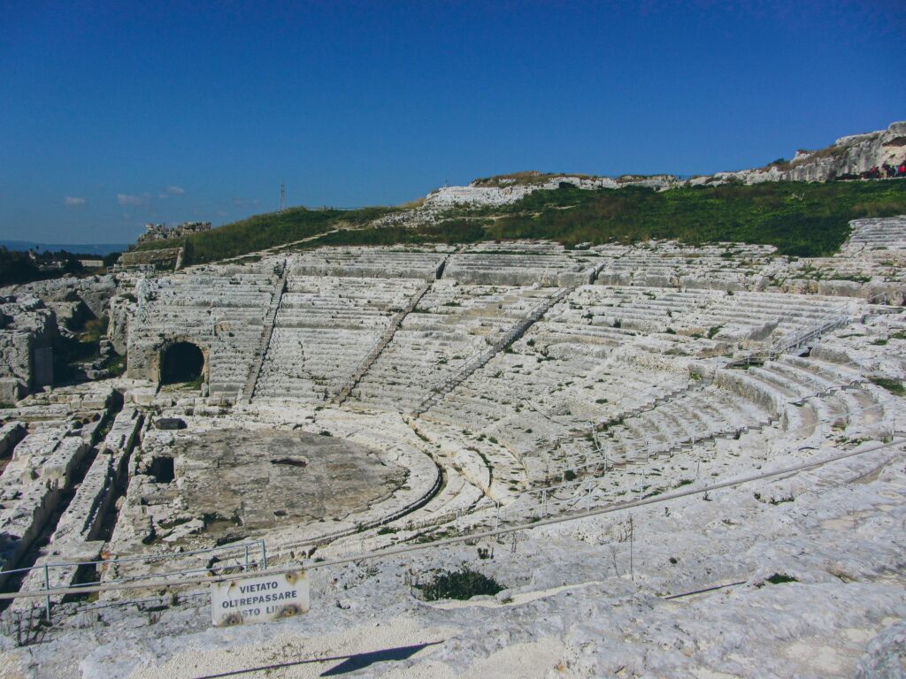 one day in Syracuse Greek Theater of Syracuse