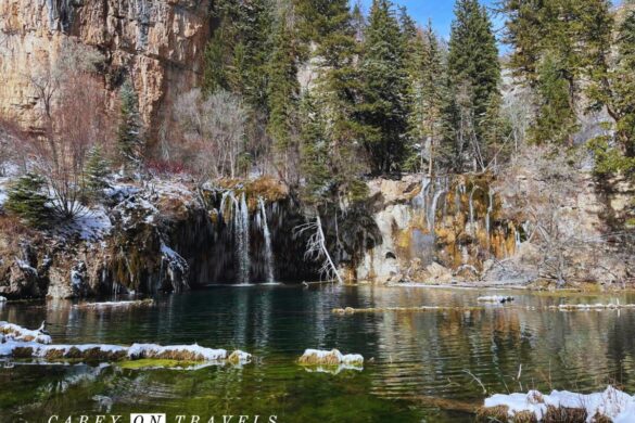 Denver to Moab road trip Glenwood Springs