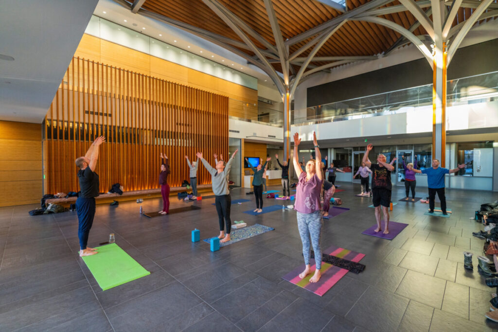 Yoga at Denver Botanic Gardens, Courtesy of Denver Botanic Gardens. Photo © Scott Dressel-Martin