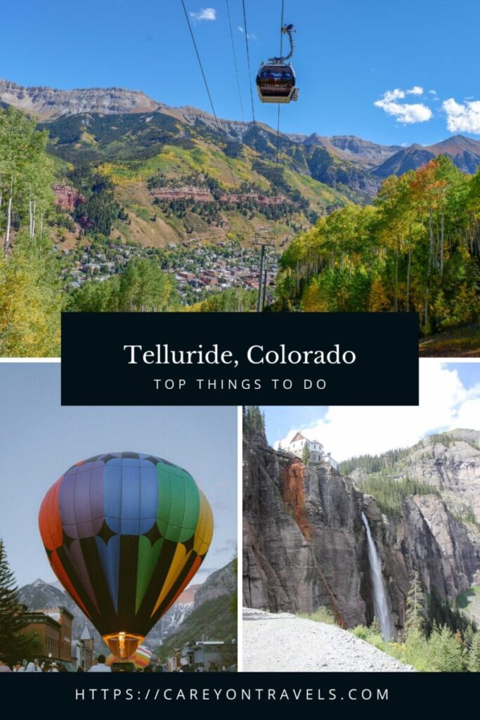 Telluride things to do pin