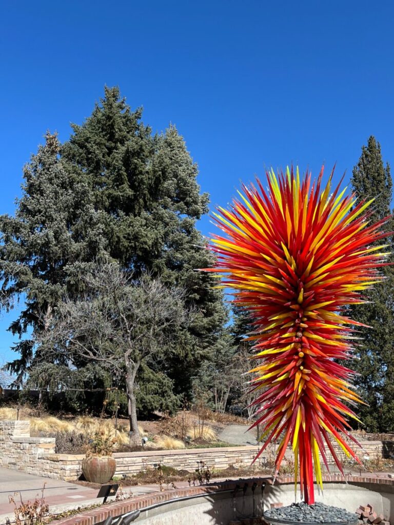 Chihuly sculpture, "Colorado." 