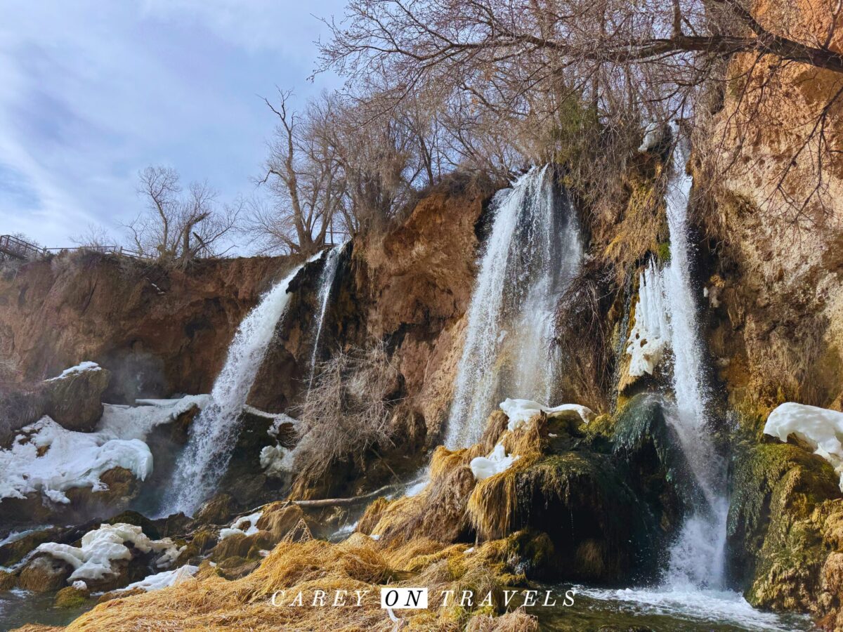 Rifle Falls State Park in Winter, taken from the end of the Campground Trail
