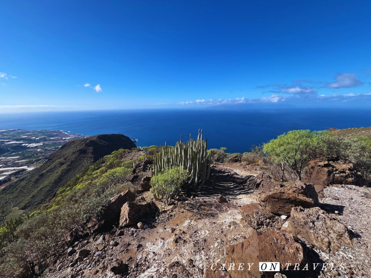 View from the trail on Montaña Guamos, Tenerife
