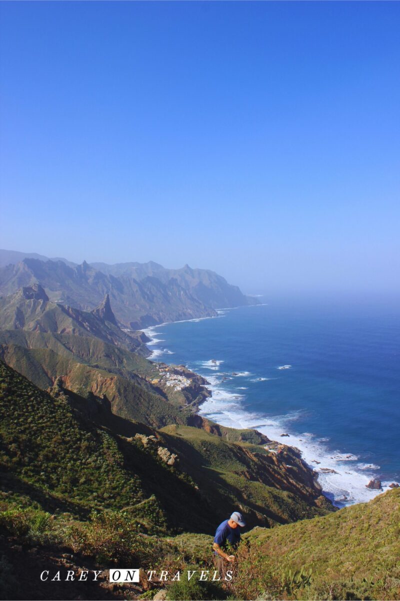 Start of hike from Cruz del Draguillo back to Benijo