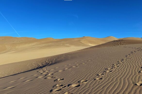 Walking on the Great Sand Dunes to High Dune