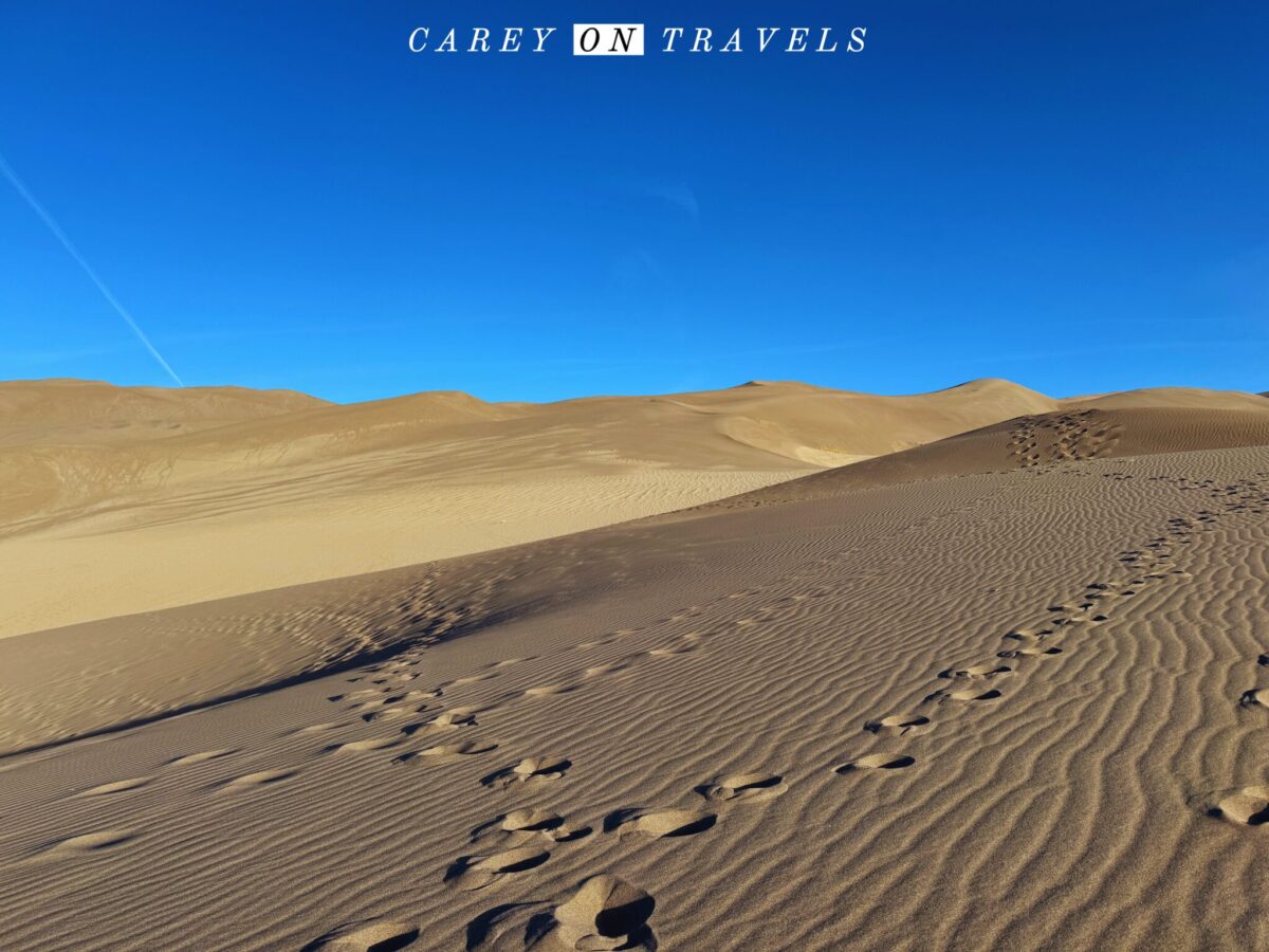 Walking on the Great Sand Dunes to High Dune