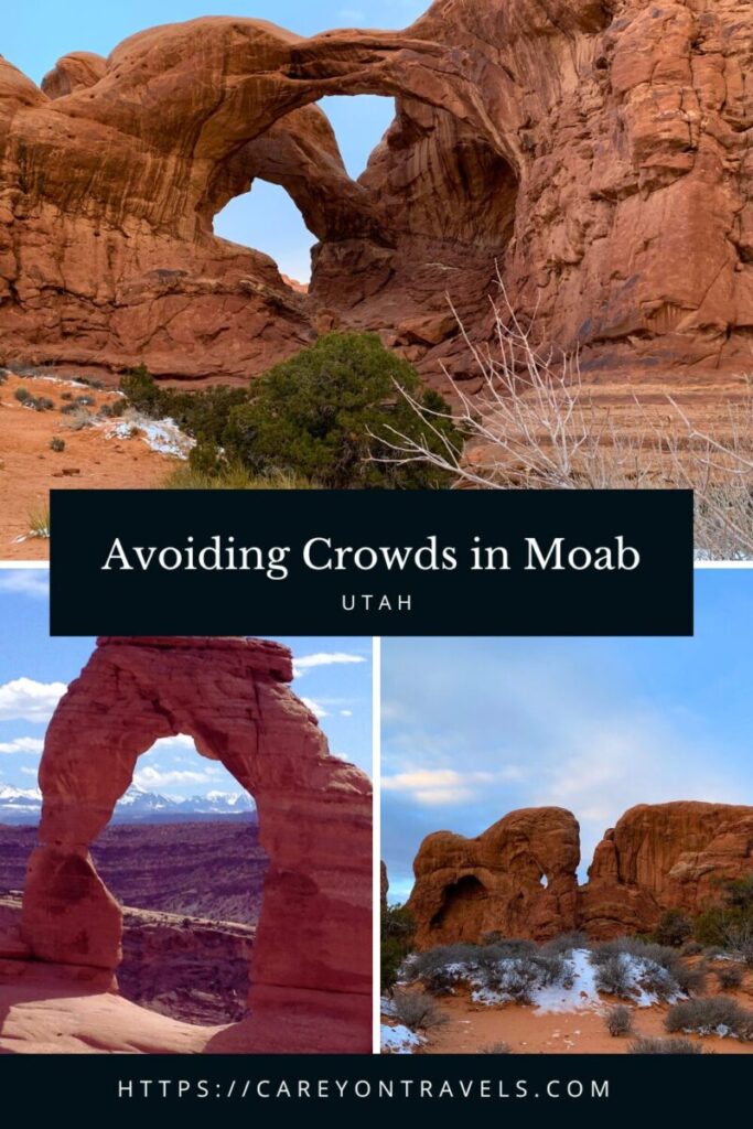 Tips for Avoiding Crowds in Moab pin2
