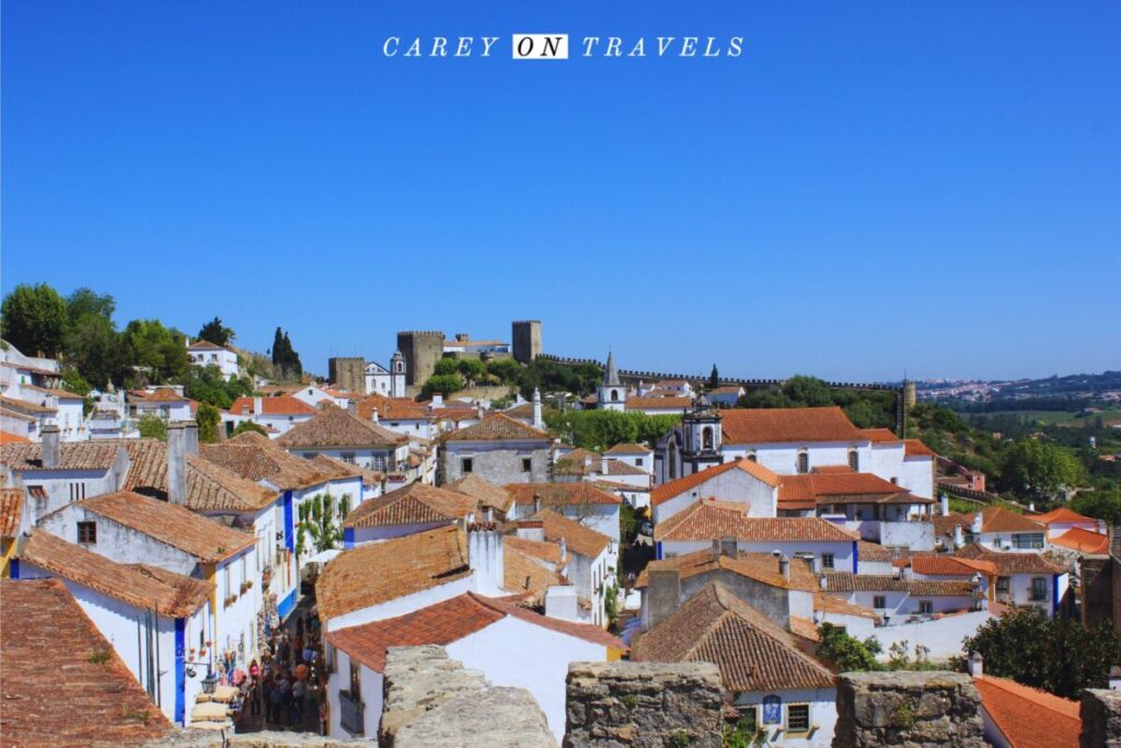 View over Óbidos from the castle walls