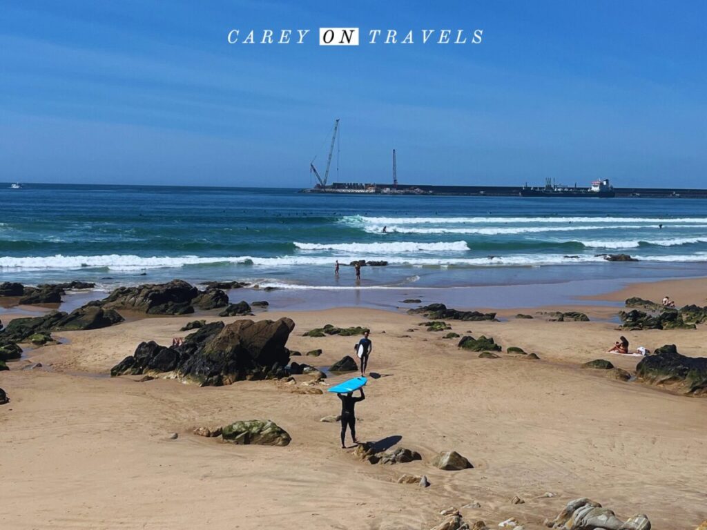 Surfing Matosinhos Beach