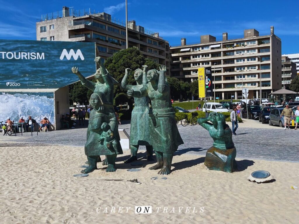 Monumento Tragédia no Mar branded Matosinhos Beach