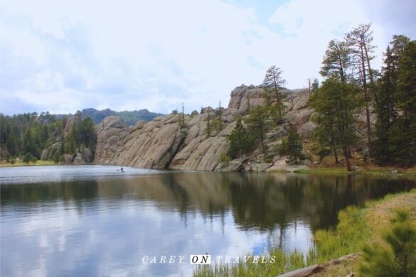 Paddle boarding (SUP) Sylvan Lake Custer State Park