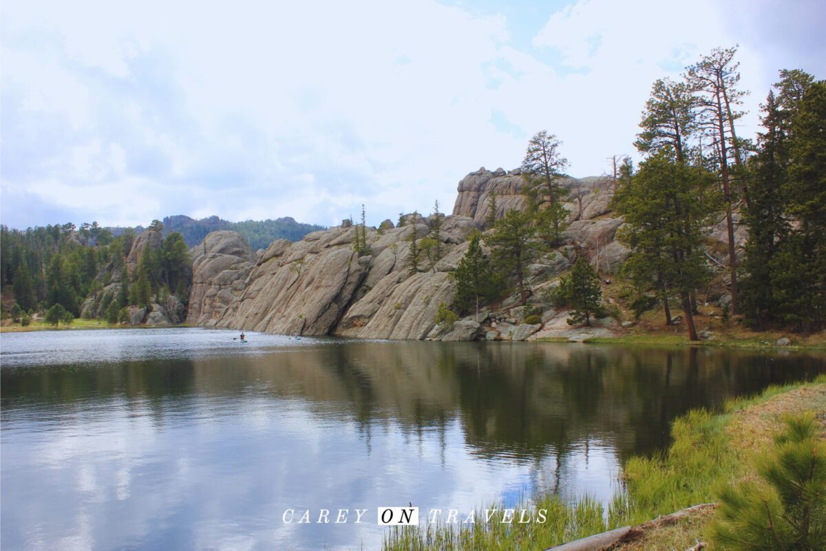 Paddle boarding (SUP) Sylvan Lake Custer State Park