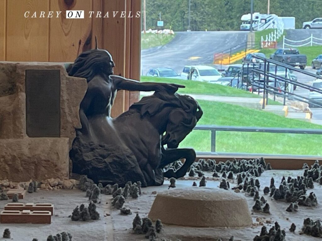 Scale model of the Crazy Horse monument