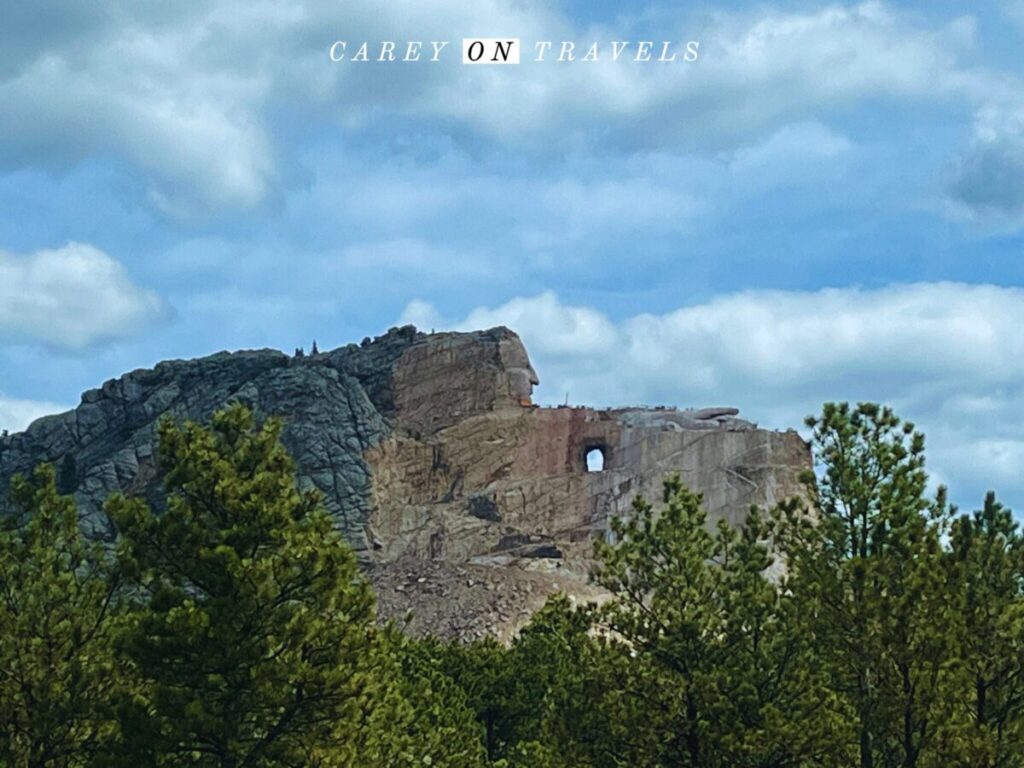 Crazy Horse from Visitor's Center with iPhone