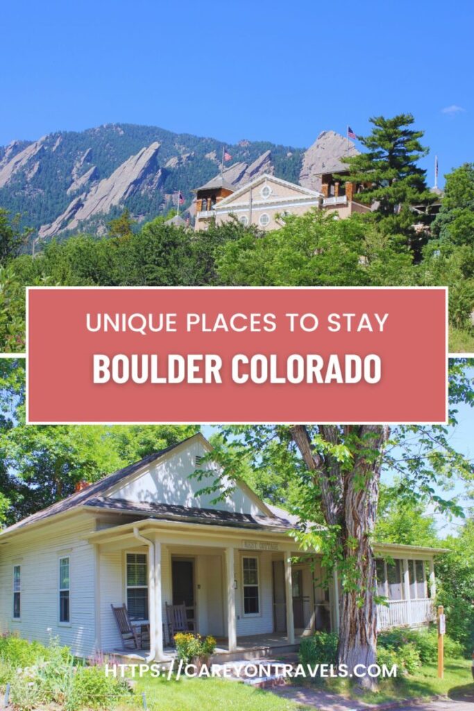 Unique Places to Stay in Boulder pin1