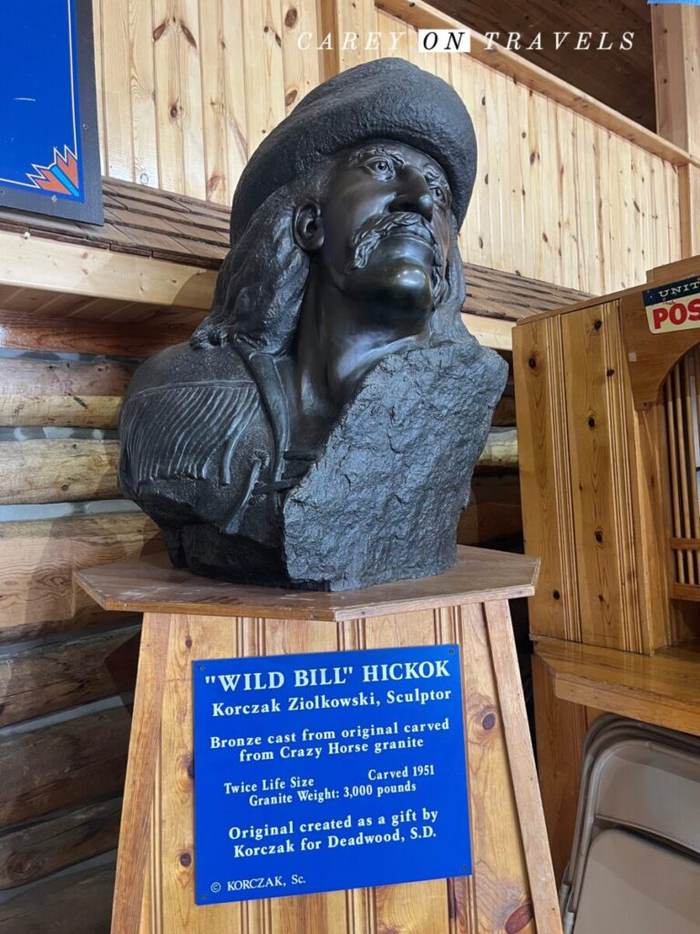 Bronze of Wild Bill Hickok by Korczak Ziolkowski at Crazy Horse Memorial complex