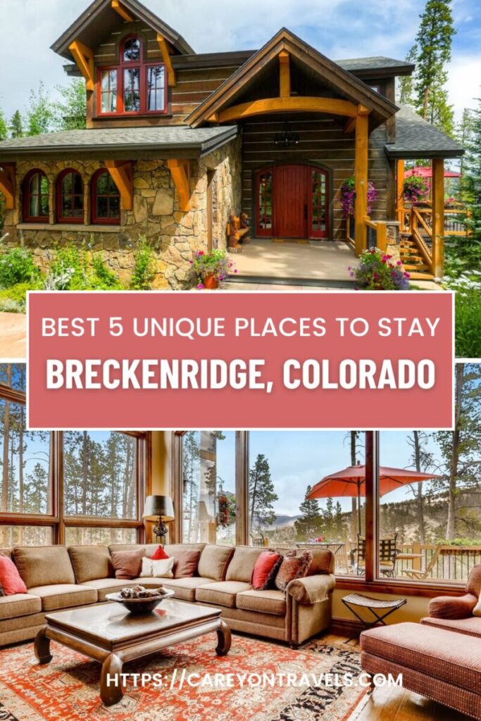 Best Unique Places to Stay in Breckenridge pin