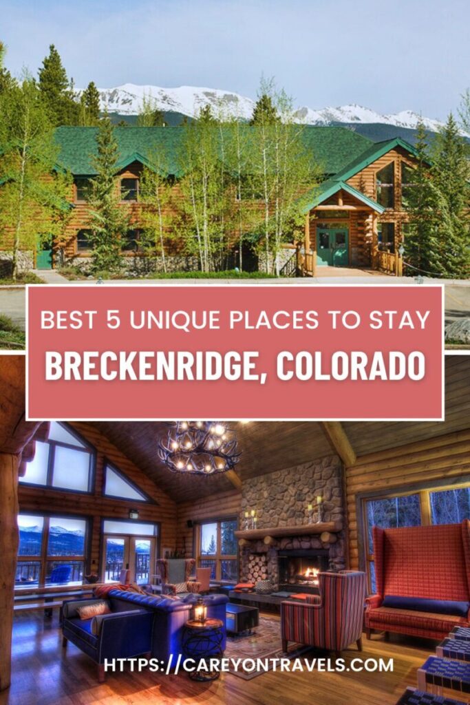 Best Unique Places to Stay in Breckenridge pin