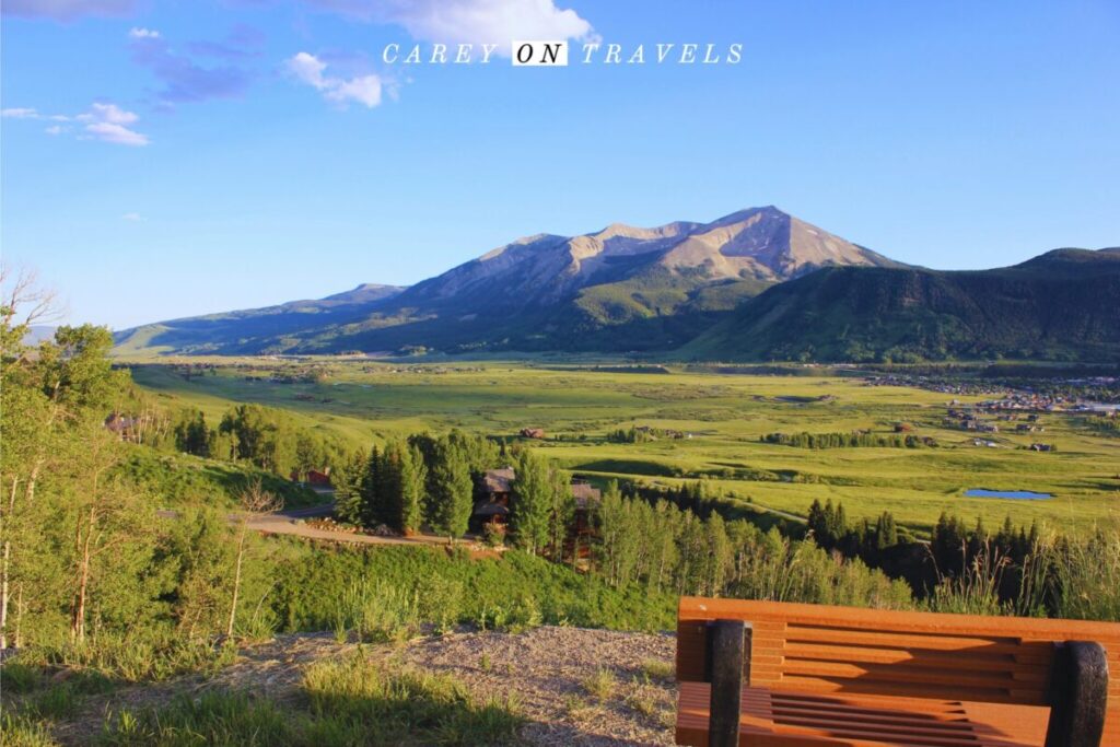 View from the Upper Loop Trail on Crested Butte