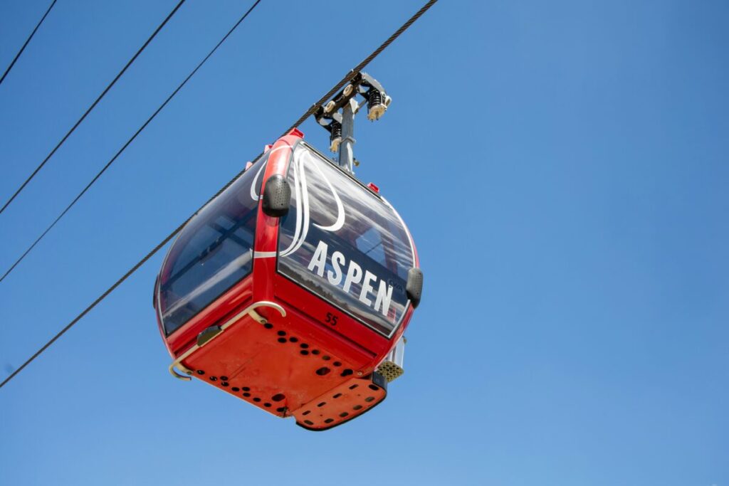 Aspen Gondola photo credit Joshua Sukoff Unsplash