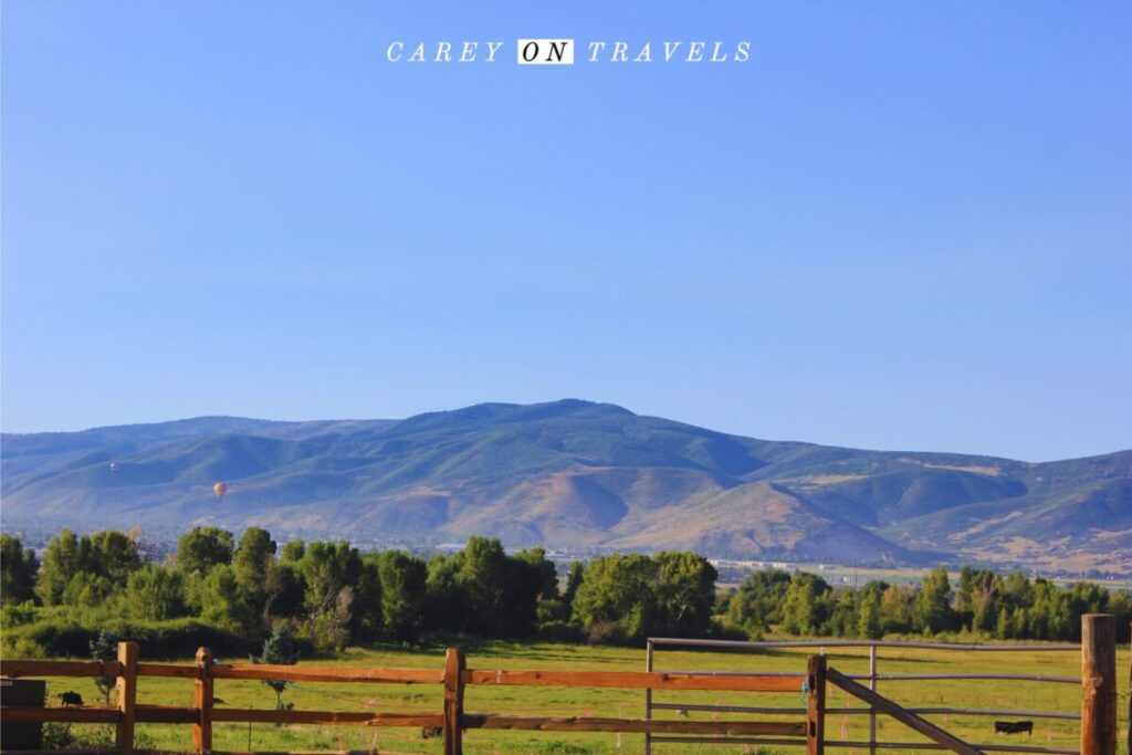 Hot Air Balloon Ride South of Park City Utah