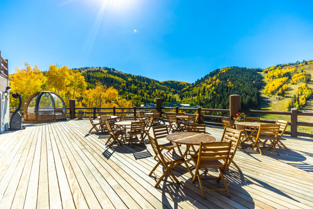 Stein Erikson Lodge in Fall, photo credit Stein Erikson Lodge