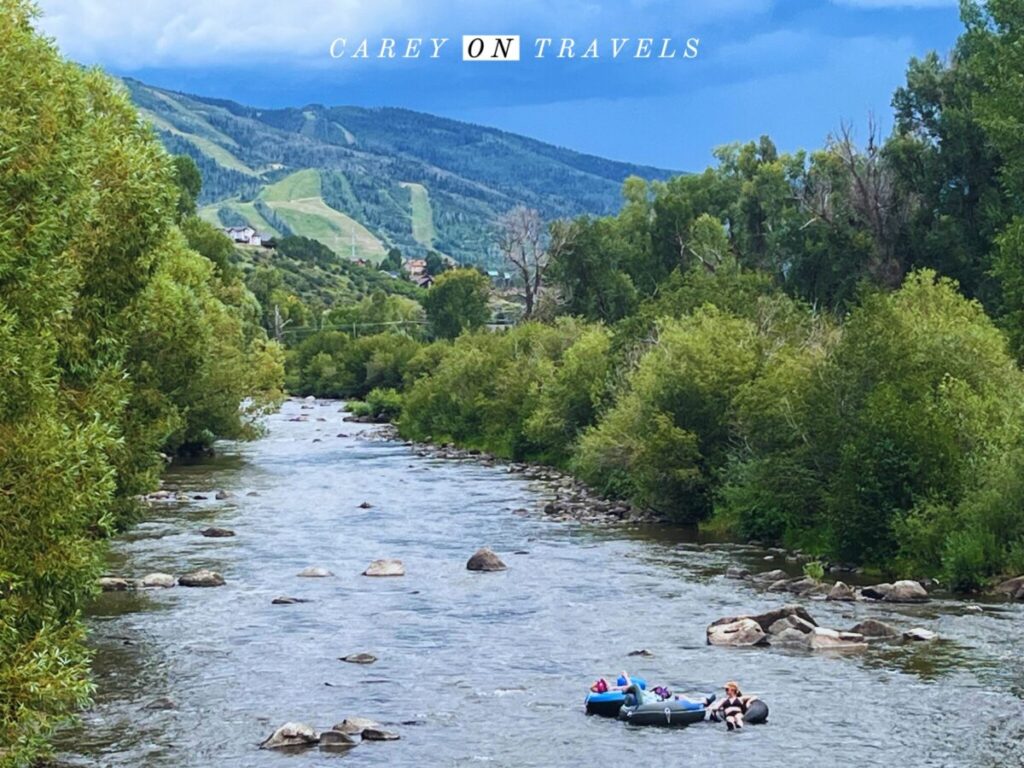 Tubing on the Yampa River in Steamboat Springs