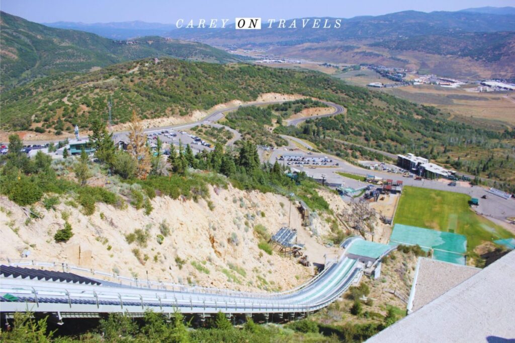 View from the Utah Olympic Park ski jump