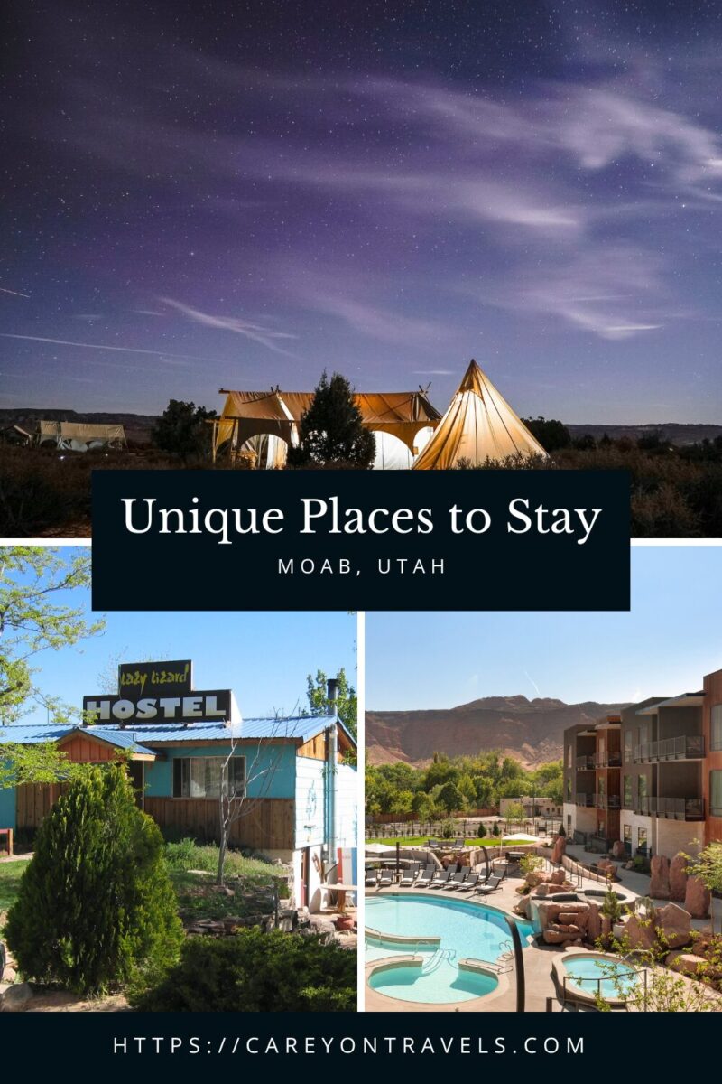 10 Unique Places to Stay in Moab, Utah - Carey On Travels
