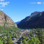 View over Ouray Colorado