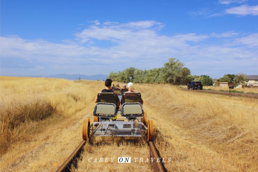 Railbiking in Erie Colorado