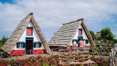 Traditional A-Frames in Santana Madeira, photo credit Diogo Miranda on Pexels