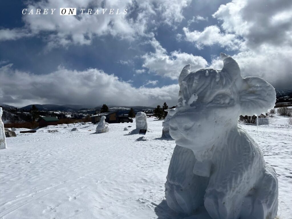 Winter Park / Fraser Colorado snow sculptures