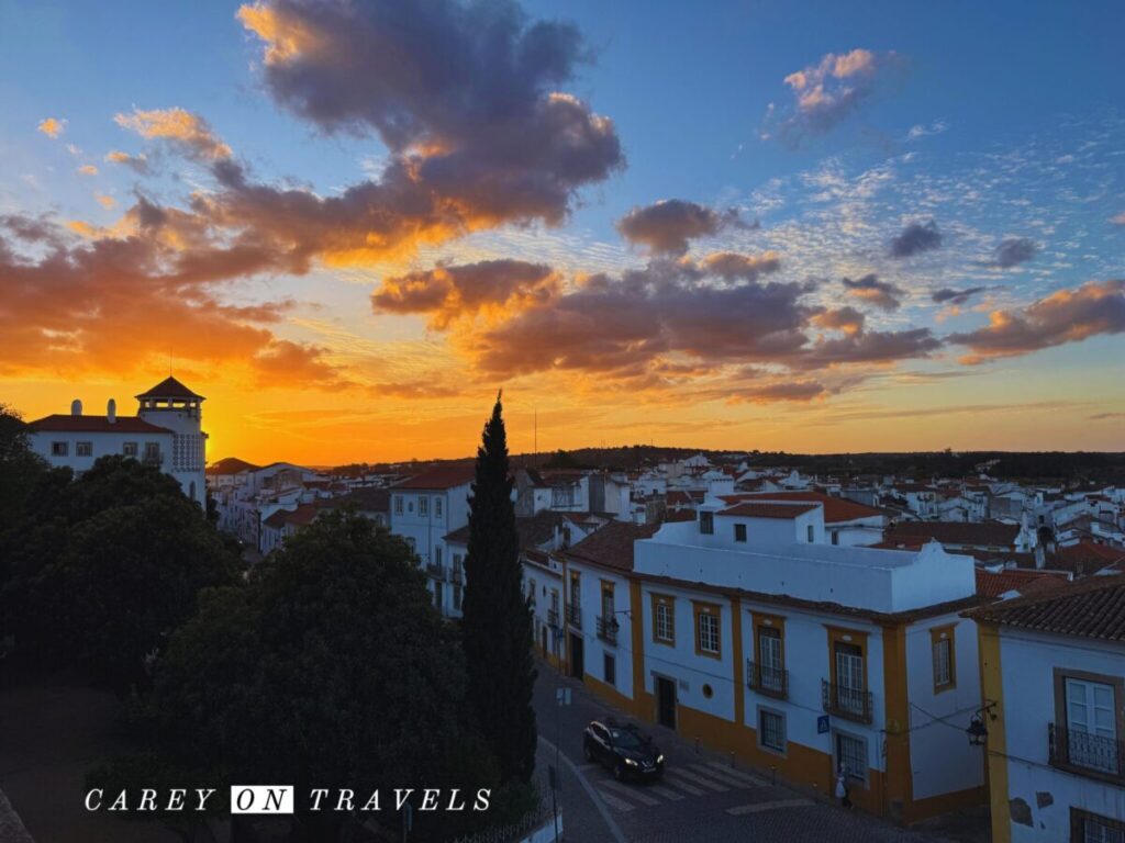 Sunset at Jardim Diana Évora Portugal