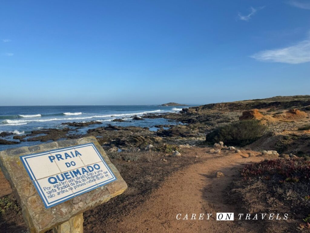 Praia do Queimado, looking back towards Pessegueiro Island