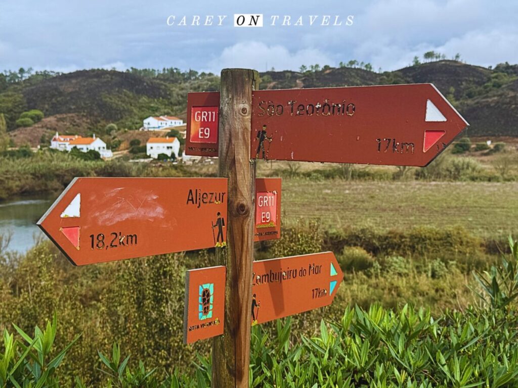 Signs in Odeceixe Fisherman's Trail