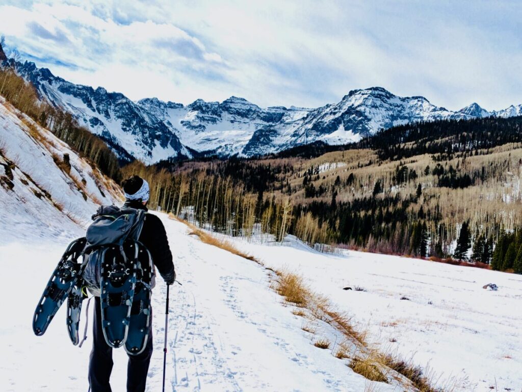 Snowshoeing Mount Sneffels Wilderness Telluride, photo credit SivaSankara Reddy Bommireddy on Pixels